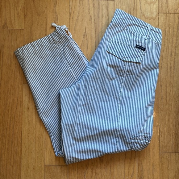 Anthropologie x Sanctuary Cotton Engineer Stripe Wanderer Cargo Pants Size 30 - Picture 2 of 11